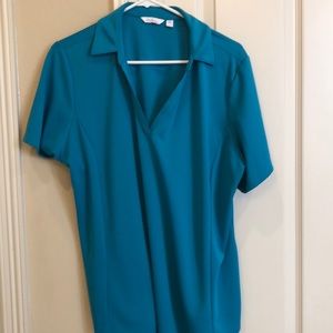 Lady Hagen Xl blue golf shirt 1X